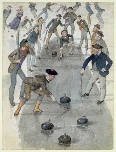 ウイニングショット、ダディングストンロック（トイレとインク） 作： Charles Altamont Doyle
